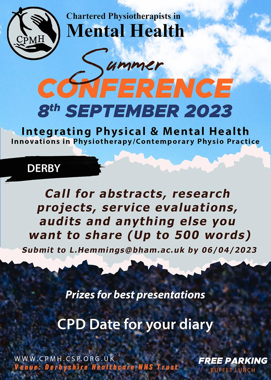 Date for your diary/Call for abstracts